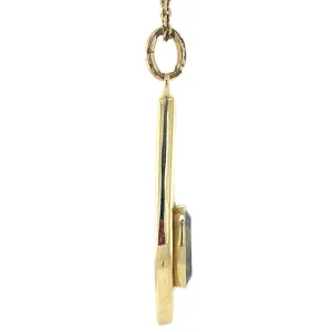 Online Gouden hanger met spinel 14 krt Gouden Hanger Met Edelsteen