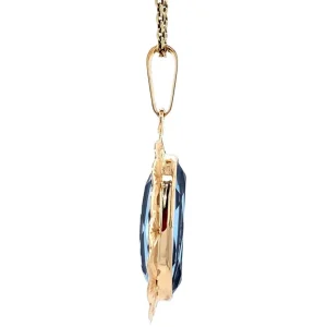 Discount Gouden hanger met spinel 14 krt Gouden Hanger Met Edelsteen