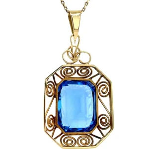 Fashion Gouden hanger met spinel 14 krt Gouden Hanger Met Edelsteen