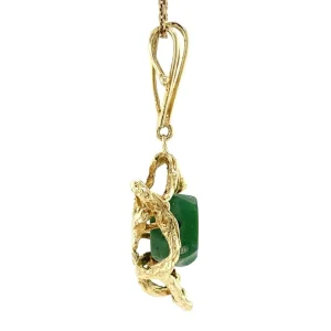 Clearance Gouden hanger met turkoois 14 krt Gouden Hanger Met Edelsteen