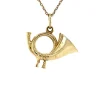 Clearance Gouden hoorn hanger 14 krt Gouden Hangers