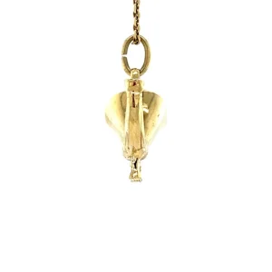 Clearance Gouden hoorn hanger 14 krt Gouden Hangers