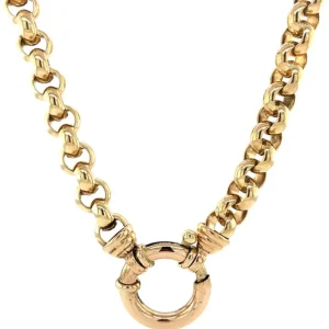 Outlet Gouden jasseron collier 14 krt Gouden Kettingen