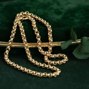 Clearance Gouden jasseron collier 14 krt Gouden Kettingen