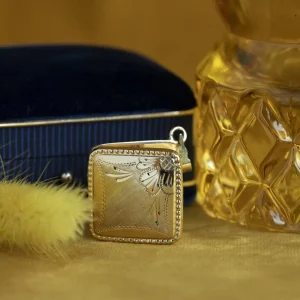 Outlet Gouden medaillon met gravure 14 krt Gouden Medaillon