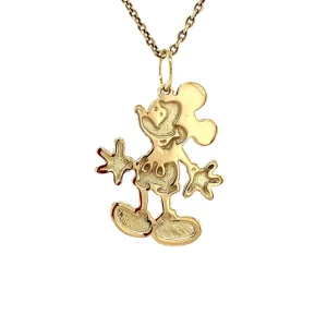 Fashion Gouden Mickey Mouse hanger 14 krt Gouden Hangers