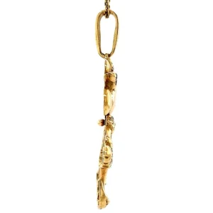 Best Gouden Minnie Mouse hanger met robijn, saffier en diamant 14 krt Gouden Hanger Met Edelsteen