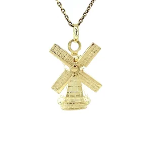 New Gouden molen hanger 14 krt Gouden Hangers