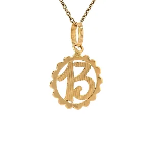Hot Gouden nummer dertien hanger 18 krt Gouden Hangers