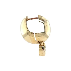 New Gouden oorringen met diamant 14 krt Oorbellen Met Edelsteen