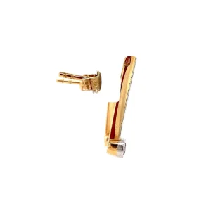 Clearance Gouden oorstekers met diamant 14 krt/900 Oorstekers | Oorbellen Met Edelsteen