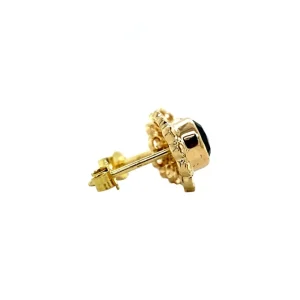 Outlet Gouden oorstekers met granaat 14 krt Oorstekers | Oorbellen Met Edelsteen