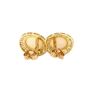 Discount Gouden oorstekers met opaal 14 krt Oorstekers | Oorbellen Met Edelsteen