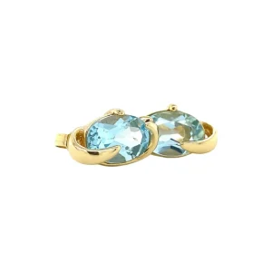 New Gouden oorstekers met spinel 14 krt Oorstekers | Oorbellen Met Edelsteen