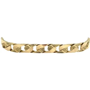 Sale Gouden platte gourmet armband 14 krt Gouden Armbanden