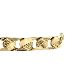 Sale Gouden platte gourmet armband 14 krt Gouden Armbanden
