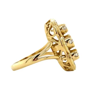 Discount Gouden prinsessen ring met diamant 18 krt Diamanten Ringen