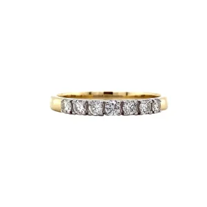 Fashion Gouden rijring met diamant 14 krt Diamanten Ringen