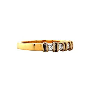 Discount Gouden rijring met diamant 18 krt Diamanten Ringen