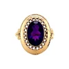 Hot Gouden ring met amethist 14 krt Ringen Met Edelsteen