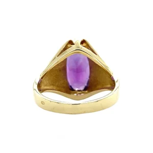 Outlet Gouden ring met amethist 14 krt Ringen Met Edelsteen