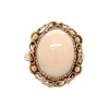 Discount Gouden ring met angel skin koraal 14 krt Ringen Met Edelsteen