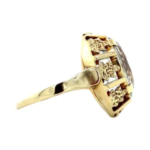 Clearance Gouden ring met aquamarijn 14 krt Ringen Met Edelsteen