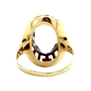 Clearance Gouden ring met aquamarijn 14 krt Ringen Met Edelsteen