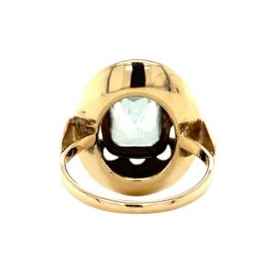 Hot Gouden ring met aquamarijn 14 krt Ringen Met Edelsteen