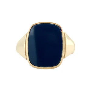 Clearance Gouden ring met blauwe laagsteen 14 krt Ringen Met Edelsteen