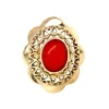 Online Gouden ring met bloedkoraal 14 krt Ringen Met Edelsteen