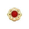 Sale Gouden ring met bloedkoraal 14 krt Ringen Met Edelsteen