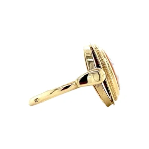 New Gouden ring met camee 14 krt Ringen Met Edelsteen