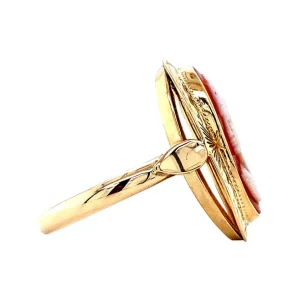 Fashion Gouden ring met camee 14 krt Ringen Met Edelsteen