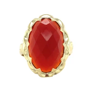 Discount Gouden ring met carneool 14 krt Ringen Met Edelsteen