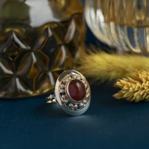Best Gouden ring met carneool 14 krt Ringen Met Edelsteen