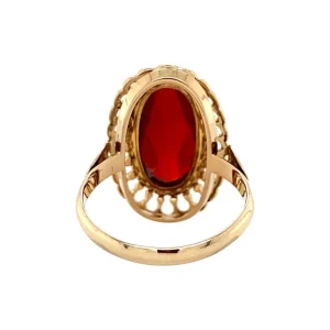 Sale Gouden ring met carneool 14 krt Ringen Met Edelsteen