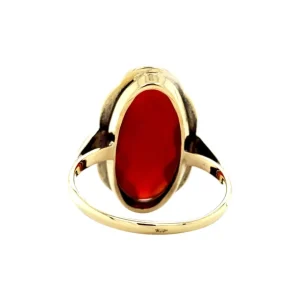 Clearance Gouden ring met carneool 14 krt Ringen Met Edelsteen