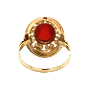 Best Gouden ring met carneool 14 krt Ringen Met Edelsteen