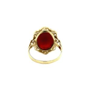 New Gouden ring met carneool 14 krt Ringen Met Edelsteen