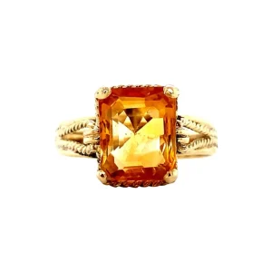 New Gouden ring met citrien 14 krt Ringen Met Edelsteen