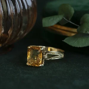 New Gouden ring met citrien 14 krt Ringen Met Edelsteen