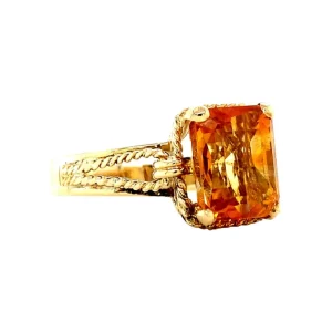 New Gouden ring met citrien 14 krt Ringen Met Edelsteen
