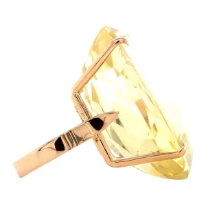 Online Gouden ring met citrien 18 krt Ringen Met Edelsteen