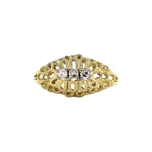 New Gouden ring met diamant 14 krt Diamanten Ringen