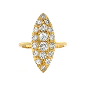 Outlet Gouden ring met diamant 18 krt Diamanten Ringen