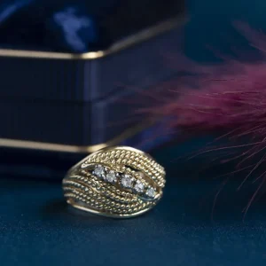 New Gouden ring met diamant 18 krt Diamanten Ringen