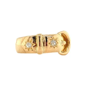 Sale Gouden ring met diamant 18 krt Diamanten Ringen