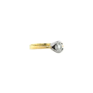 Online Gouden ring met diamant 18 krt Diamanten Ringen
