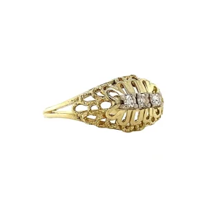 New Gouden ring met diamant 14 krt Diamanten Ringen